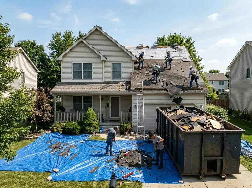 roof-replacement-debris-remova-004 — frequently asked questions, Cheapest Dumpster Rentals in South Bend, IN